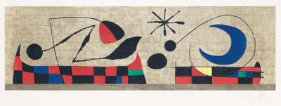 Joan Miró: Mur De La Lune - Signed Print