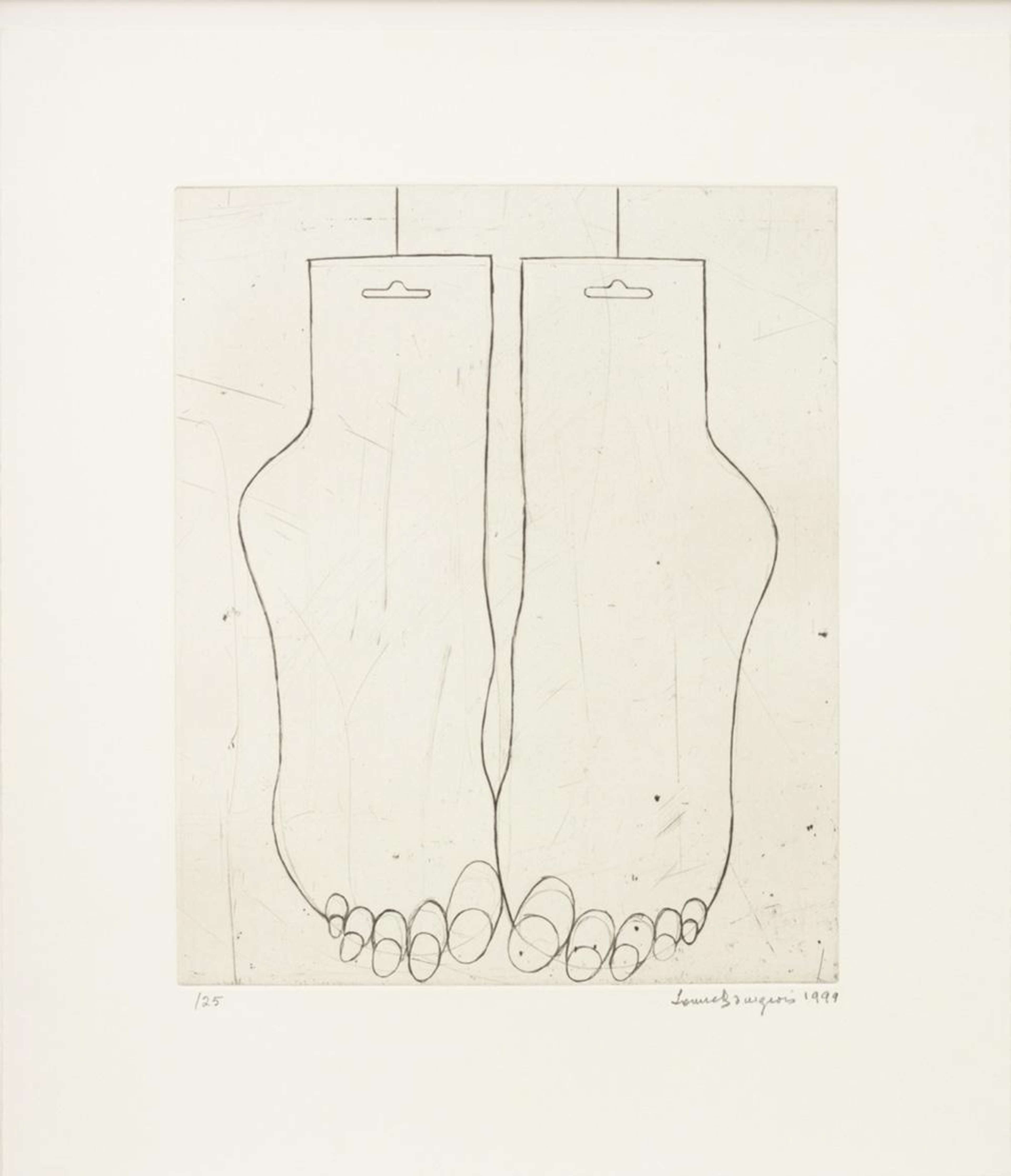 Feet - Signed Print by Louise Bourgeois 1999 - MyArtBroker