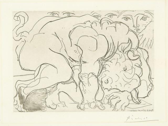 Pablo Picasso Faune Dévoilant Une Femme (Signed Print) 1939