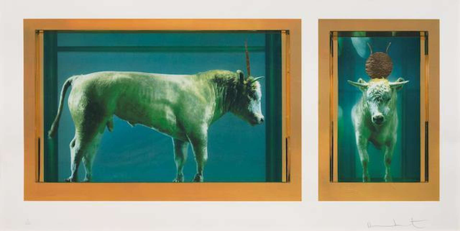 Damien Hirst: The Golden Calf - Signed Print