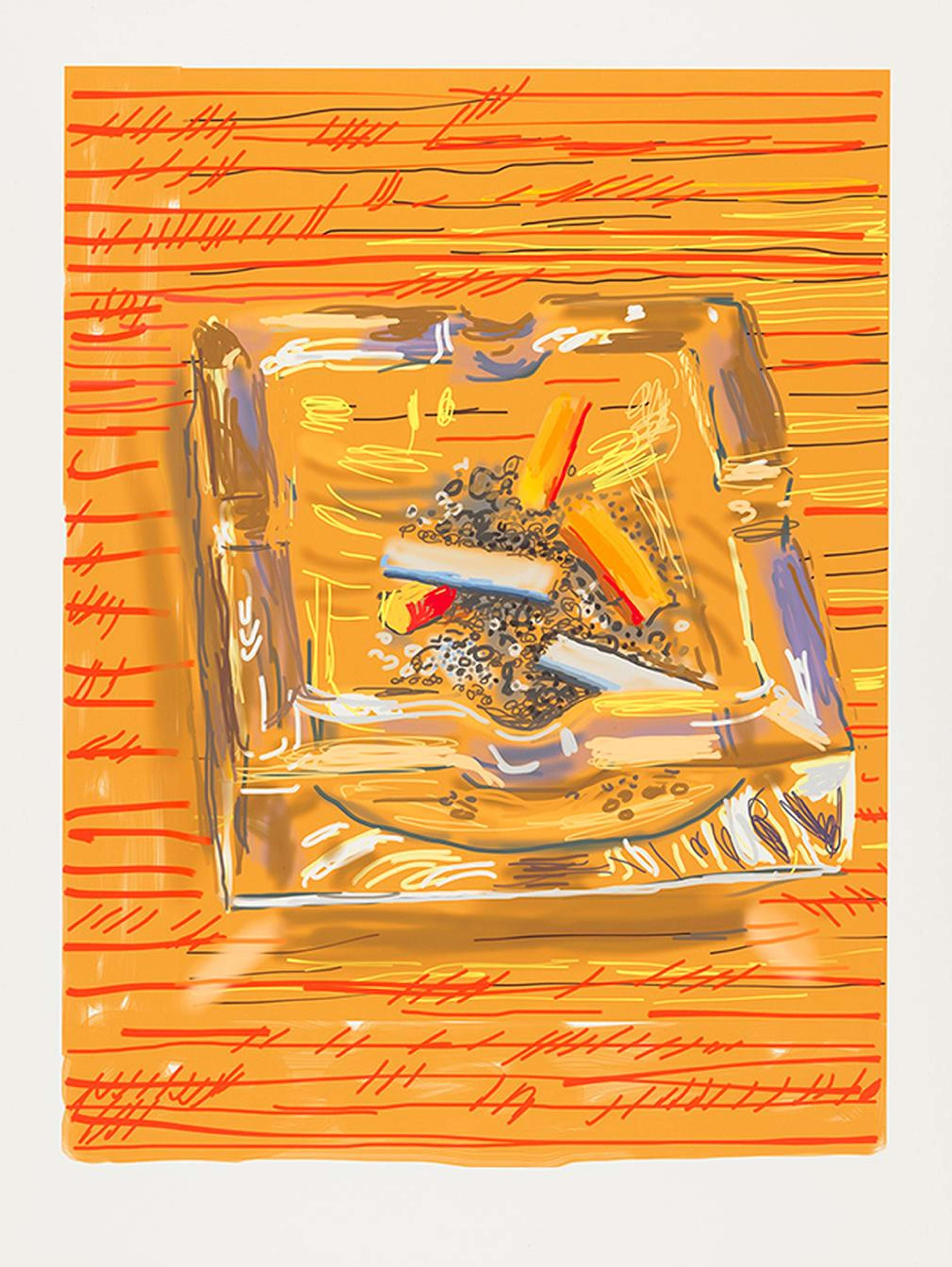 Ashtray - Signed Print by David Hockney 2010 - MyArtBroker