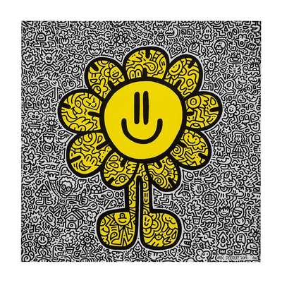 Yellow Flower - Signed Print by Mr Doodle 2019 - MyArtBroker