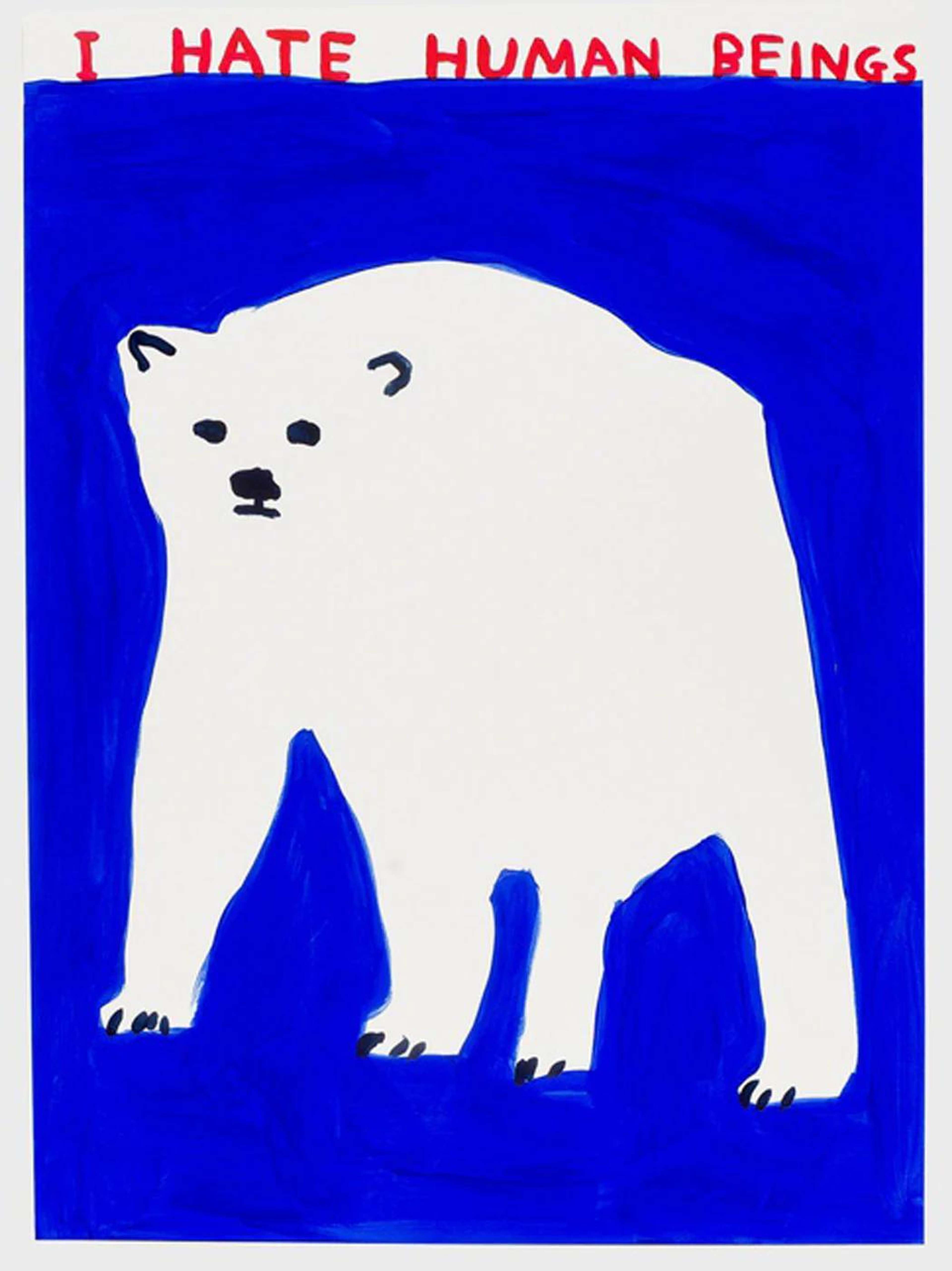 I Hate Humans - Signed Print by David Shrigley 2022 - MyArtBroker