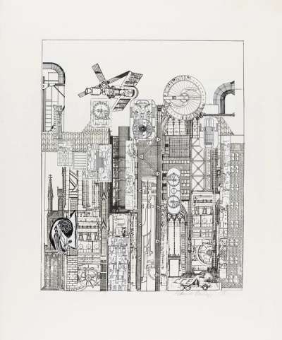 Blueprints For A New Museum 4 - Signed Print by Eduardo Paolozzi 1981 - MyArtBroker