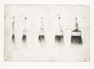 Five Paintbrushes (First State) - Signed Print by Jim Dine 1973 - MyArtBroker