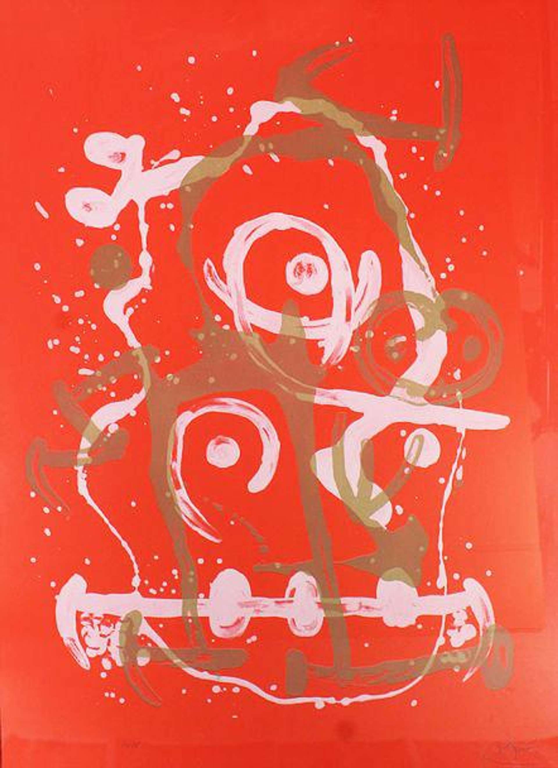 Joan Miró: Chevauchée – Rouge Et Brun - Signed Print