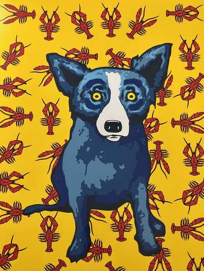 Cajun Feast (yellow) - Signed Print by George Rodrigue 2000 - MyArtBroker