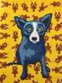 George Rodrigue: Cajun Feast (yellow) - Signed Print