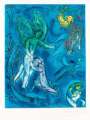 Marc Chagall: La Lutte De Jacob Et De Ange - Signed Print