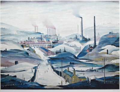 Industrial Panorama - Signed Print by L. S. Lowry 1972 - MyArtBroker