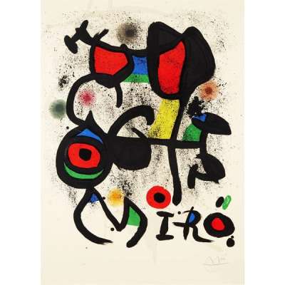 Affiche Pour L'Exposition Bronzes Hayward Gallery Londres - Signed Print by Joan Miró 1972 - MyArtBroker