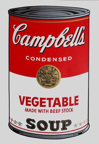 Andy Warhol: Campbell Soup I, Vegetable Soup (F. & S. II.48) - Signed Print