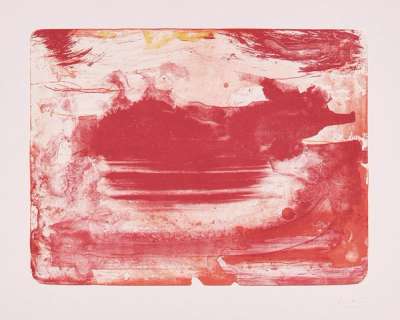 The Red Sea - Signed Print by Helen Frankenthaler 1982 - MyArtBroker