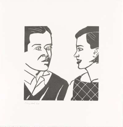 Julian & Jessica - Signed Print by Alex Katz 1986 - MyArtBroker