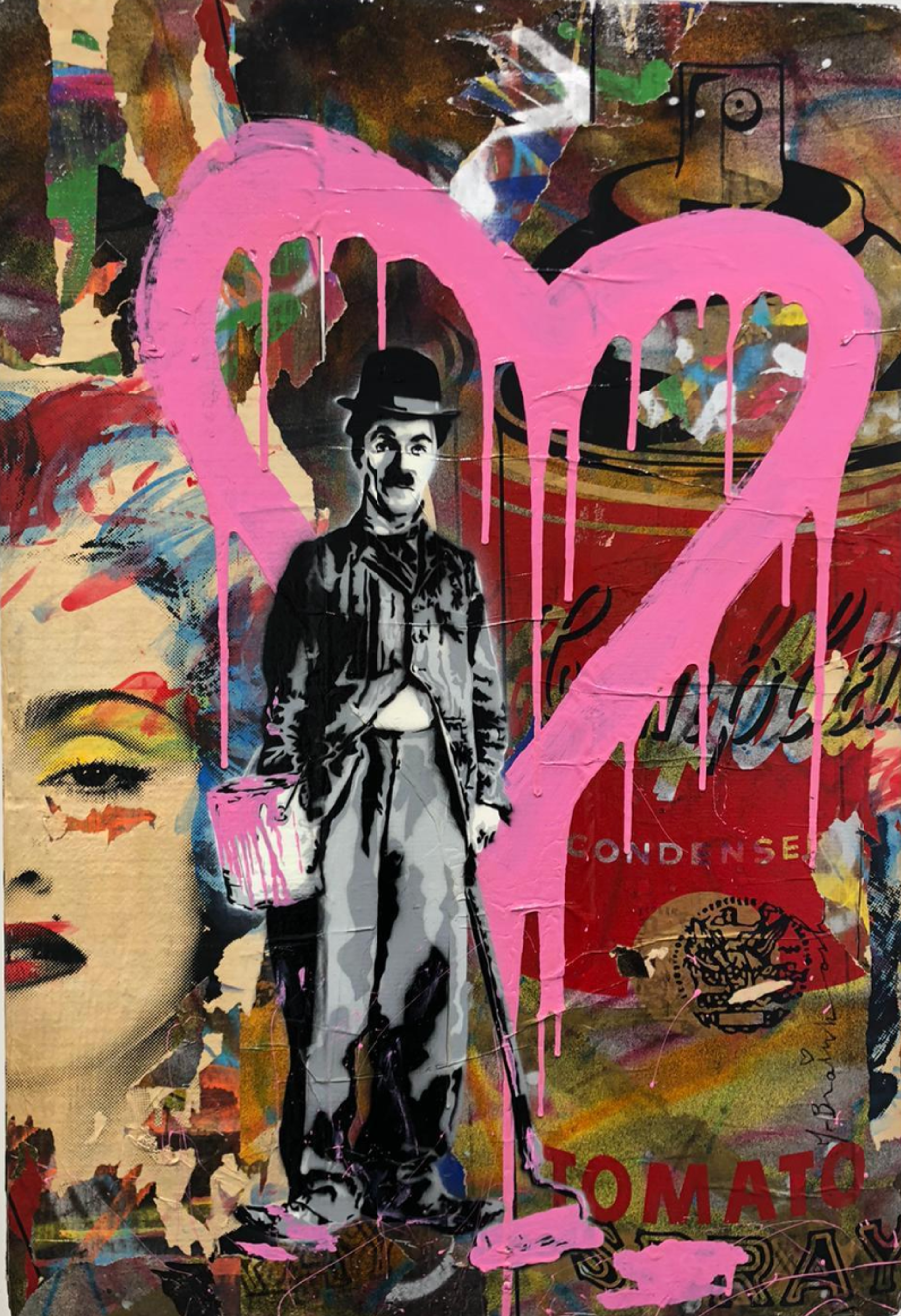 Chaplin-Life is Beautiful by Mr. Brainwash