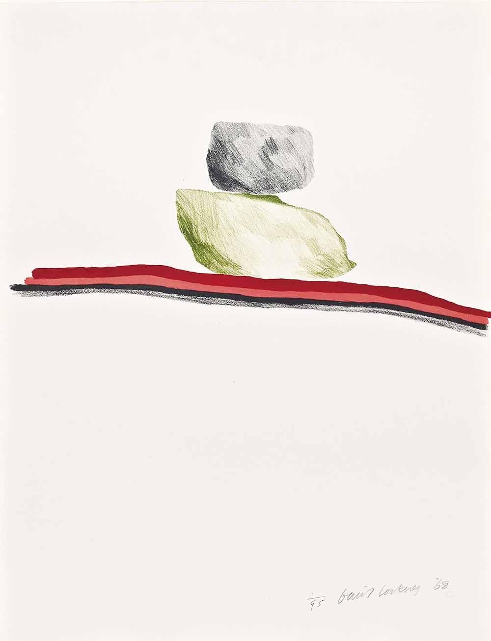 David Hockney Rocks Nevada (Signed Print) 1968 | MyArtBroker