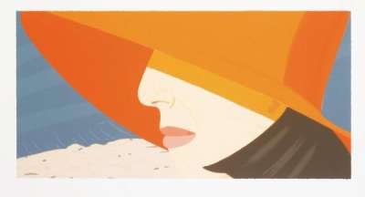 Alex Katz: Orange Hat - Signed Print