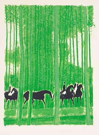 Vert Printemps - Signed Print by Andre Brasilier 1974 - MyArtBroker