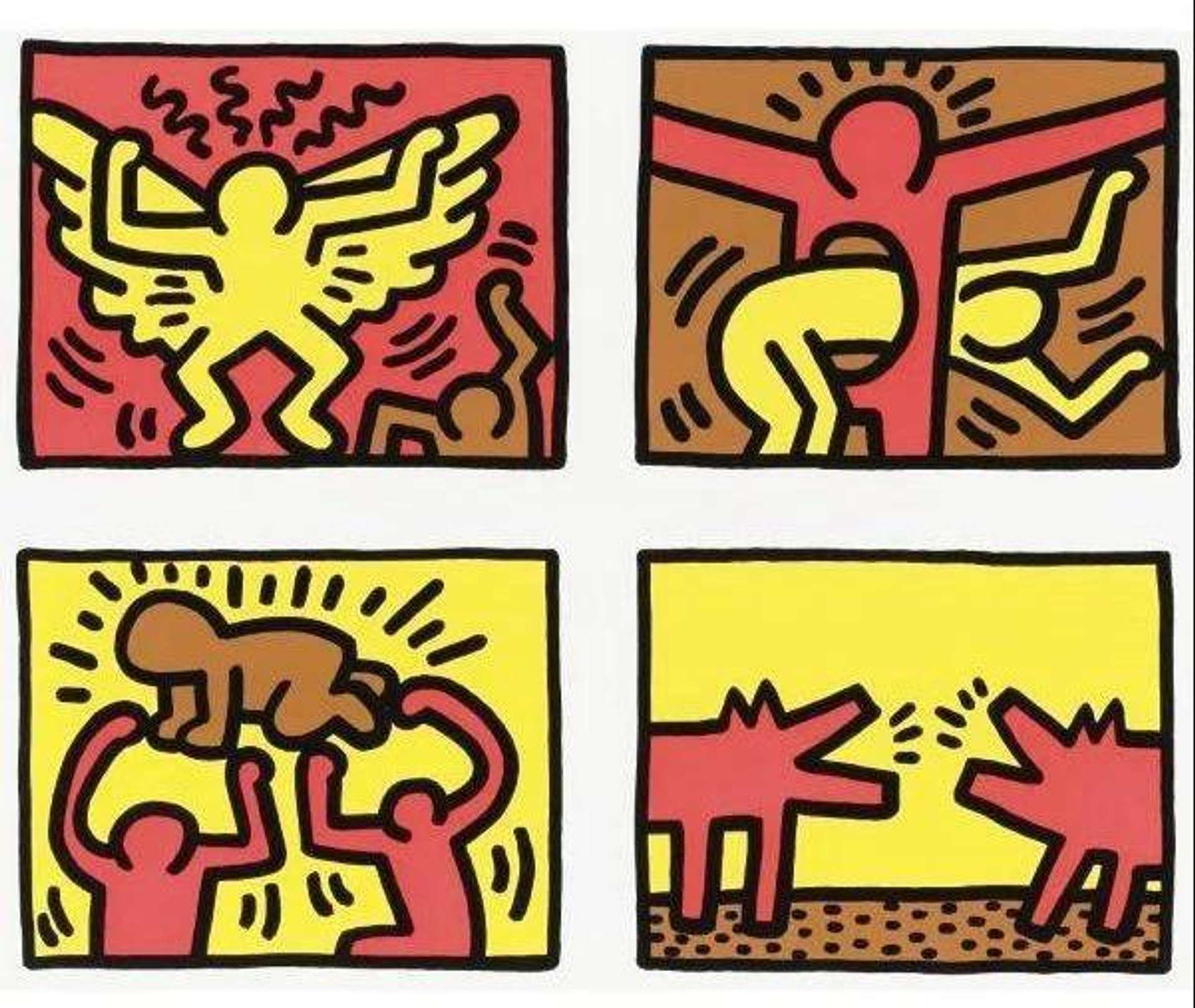 Pop Shop Quad IV - Unsigned Print by Keith Haring 1989 - MyArtBroker