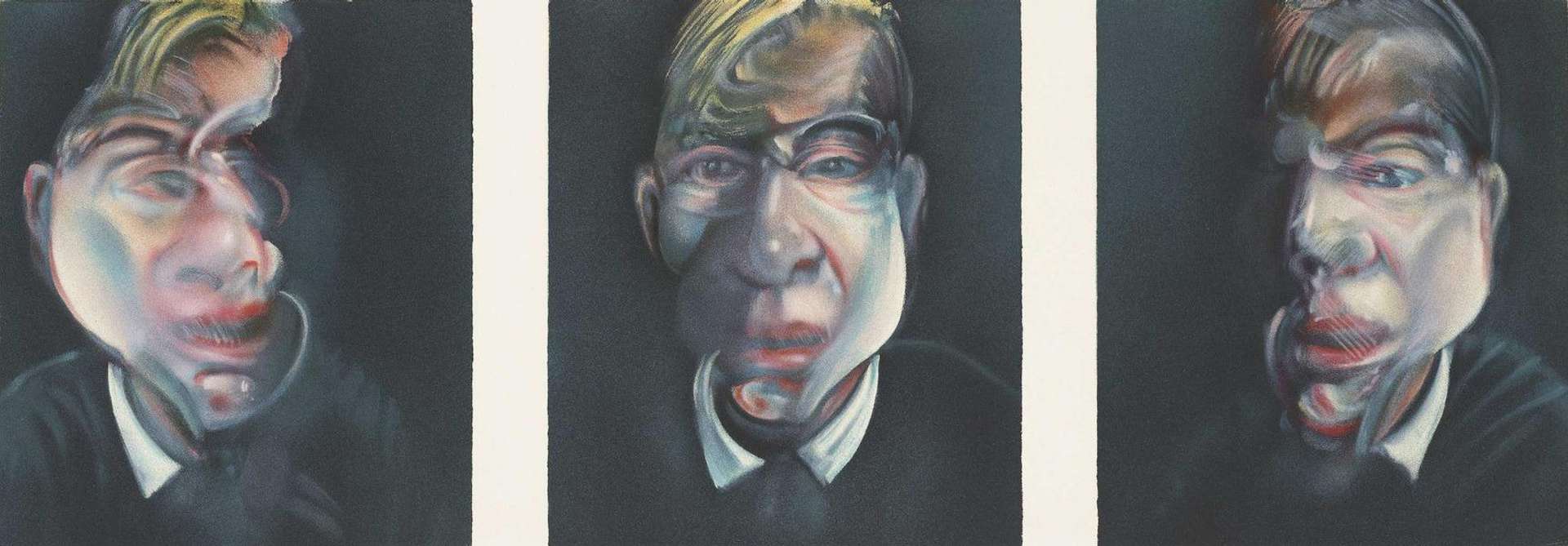 Three Studies For Self Portrait (HC) - Signed Print by Francis Bacon 1981 - MyArtBroker