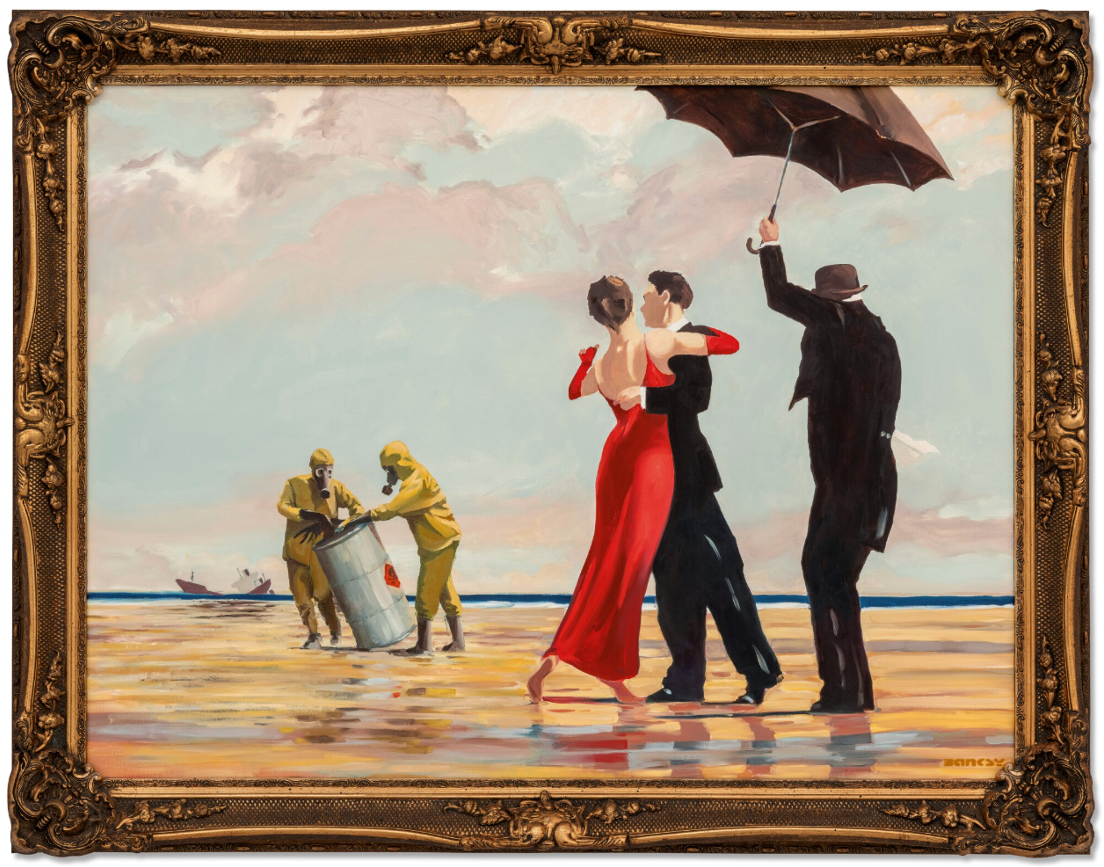 Crude Oil (Vettriano) by Banksy - Sotheby's 