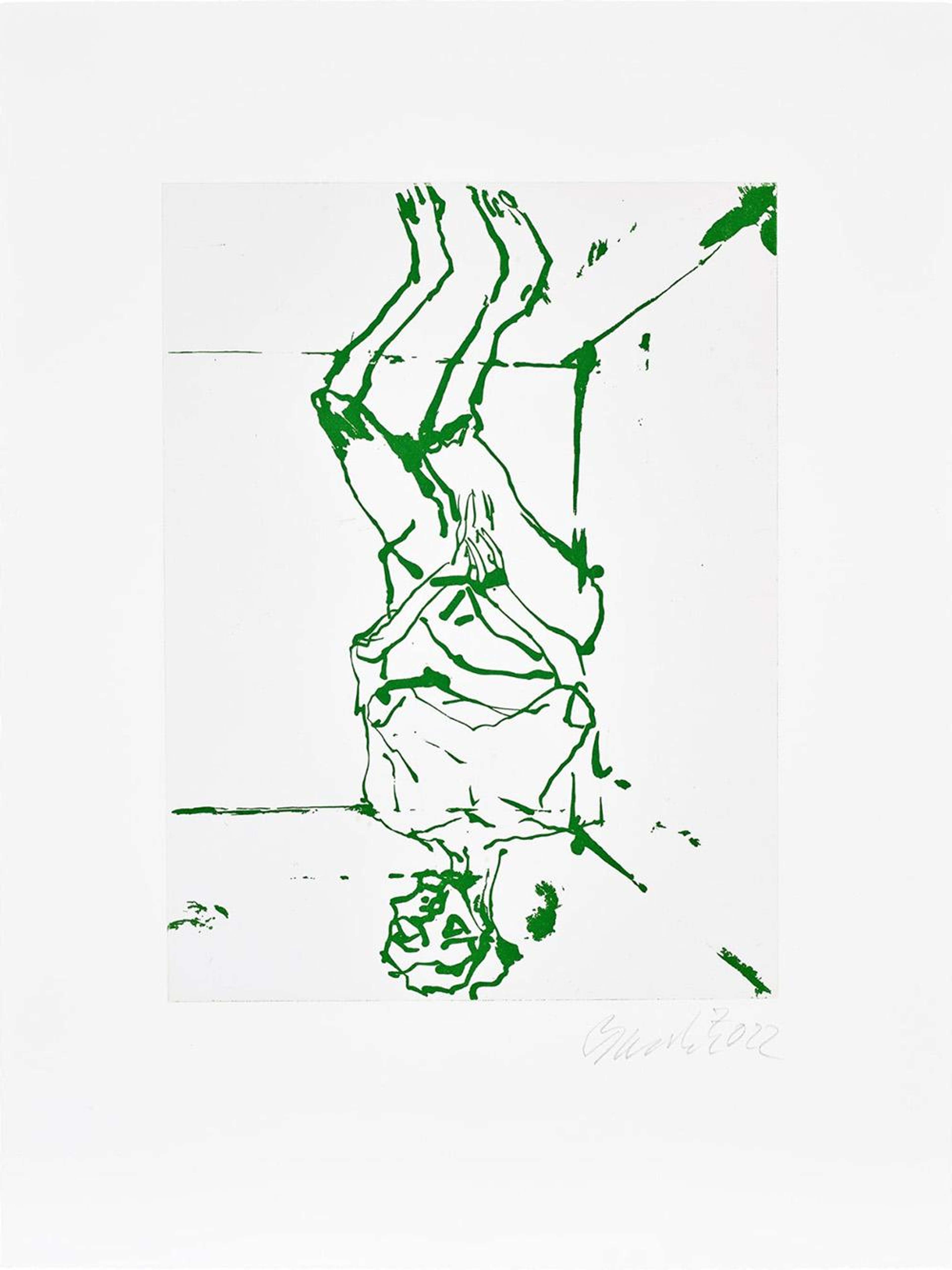 Serpentine (Green) - Signed Print by Georg Baselitz 2022 - MyArtBroker