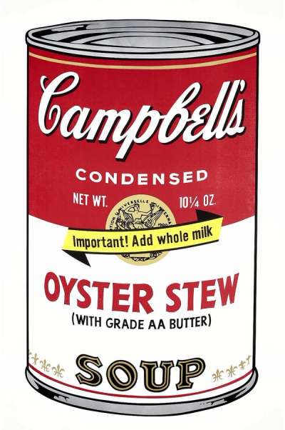 Campbell Soup II, Oyster Stew (F. & S. II.60) - Signed Print by Andy Warhol 1969 - MyArtBroker