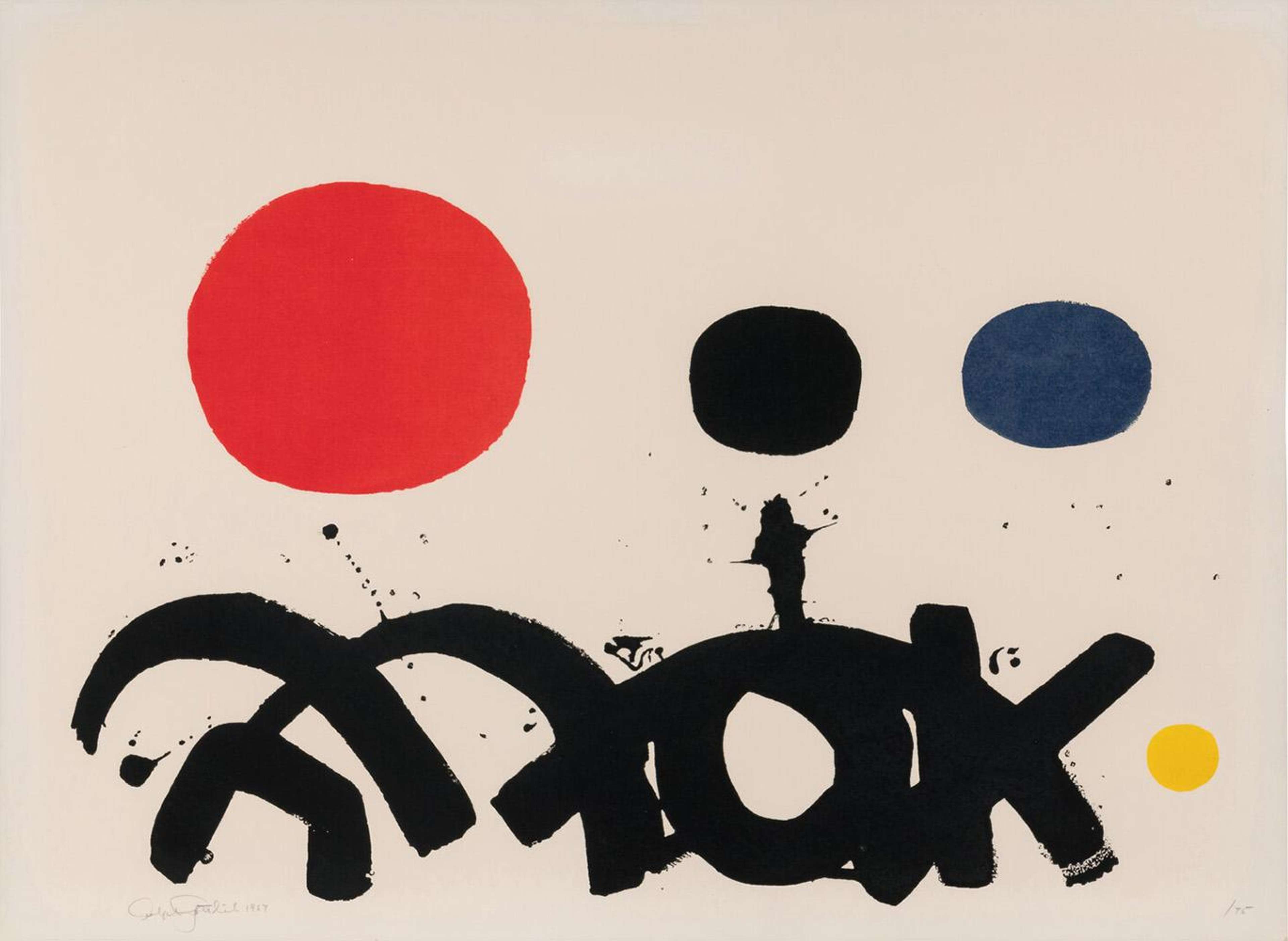 Arabesque - Signed Print by Adolph Gottlieb 1967 - MyArtBroker