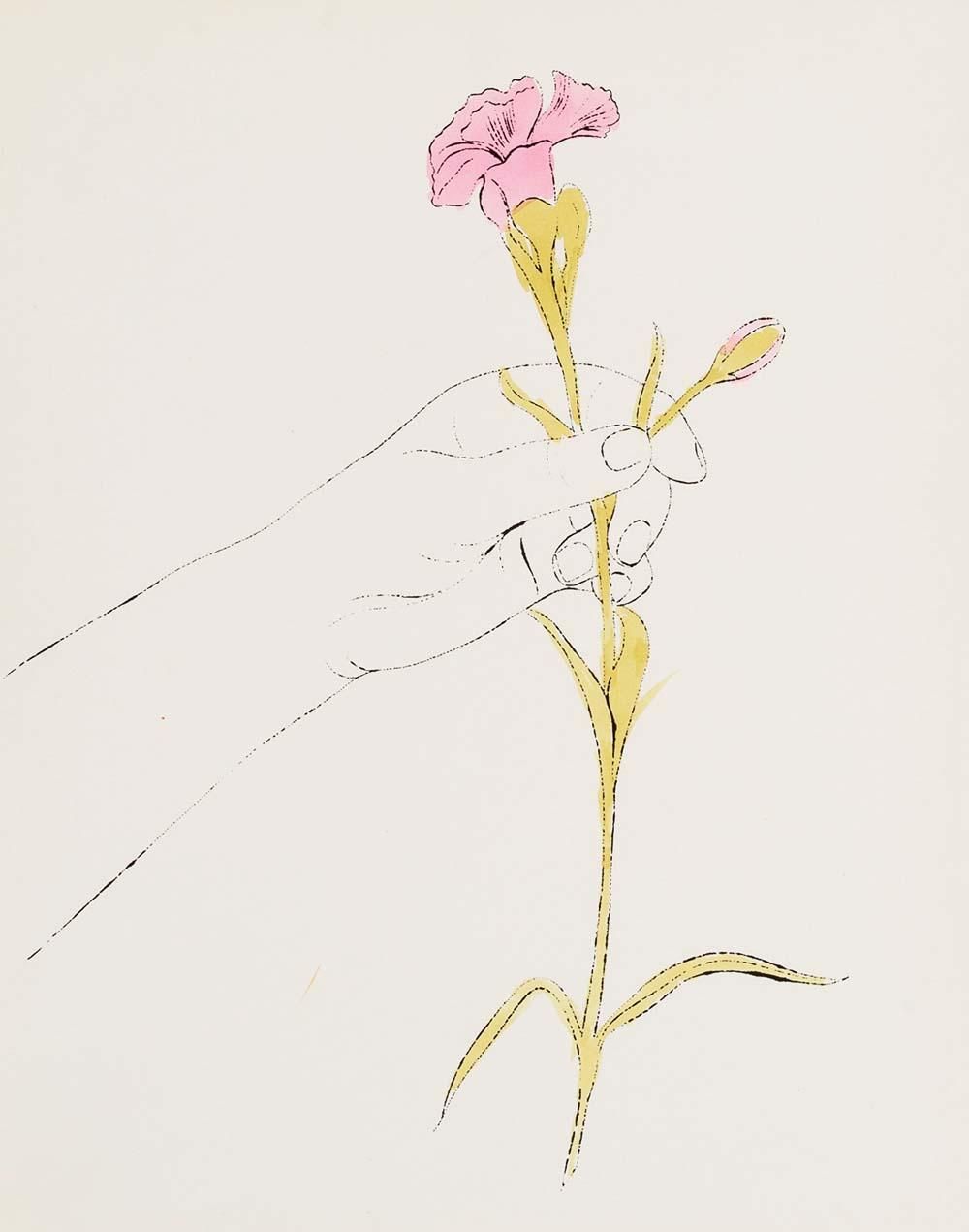 A Gold Book: Hand With Carnation (F. & S. IV.115)
