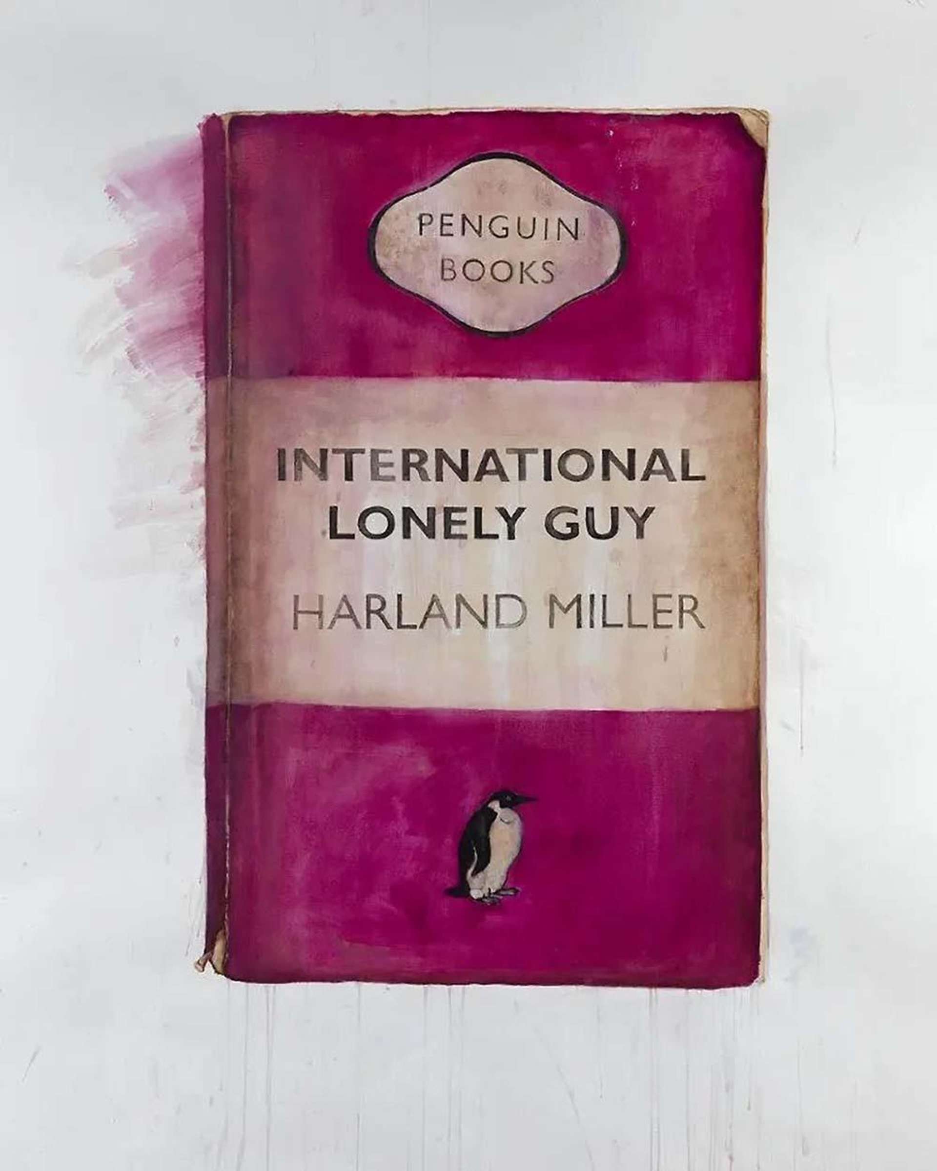 Harland Miller: International Lonely Guy (red) - Signed Print