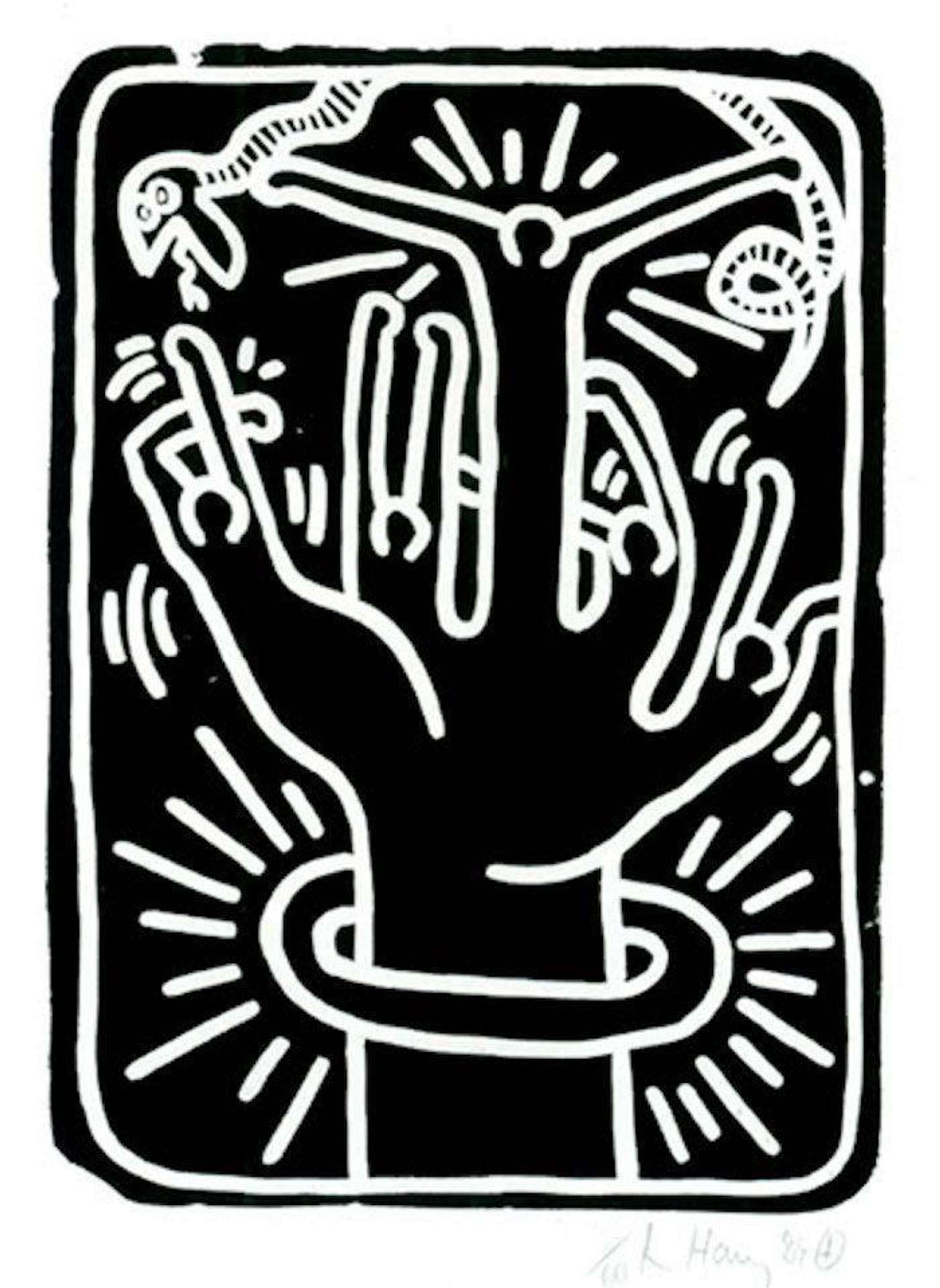 Stones 2 - Signed Print by Keith Haring 1989 - MyArtBroker