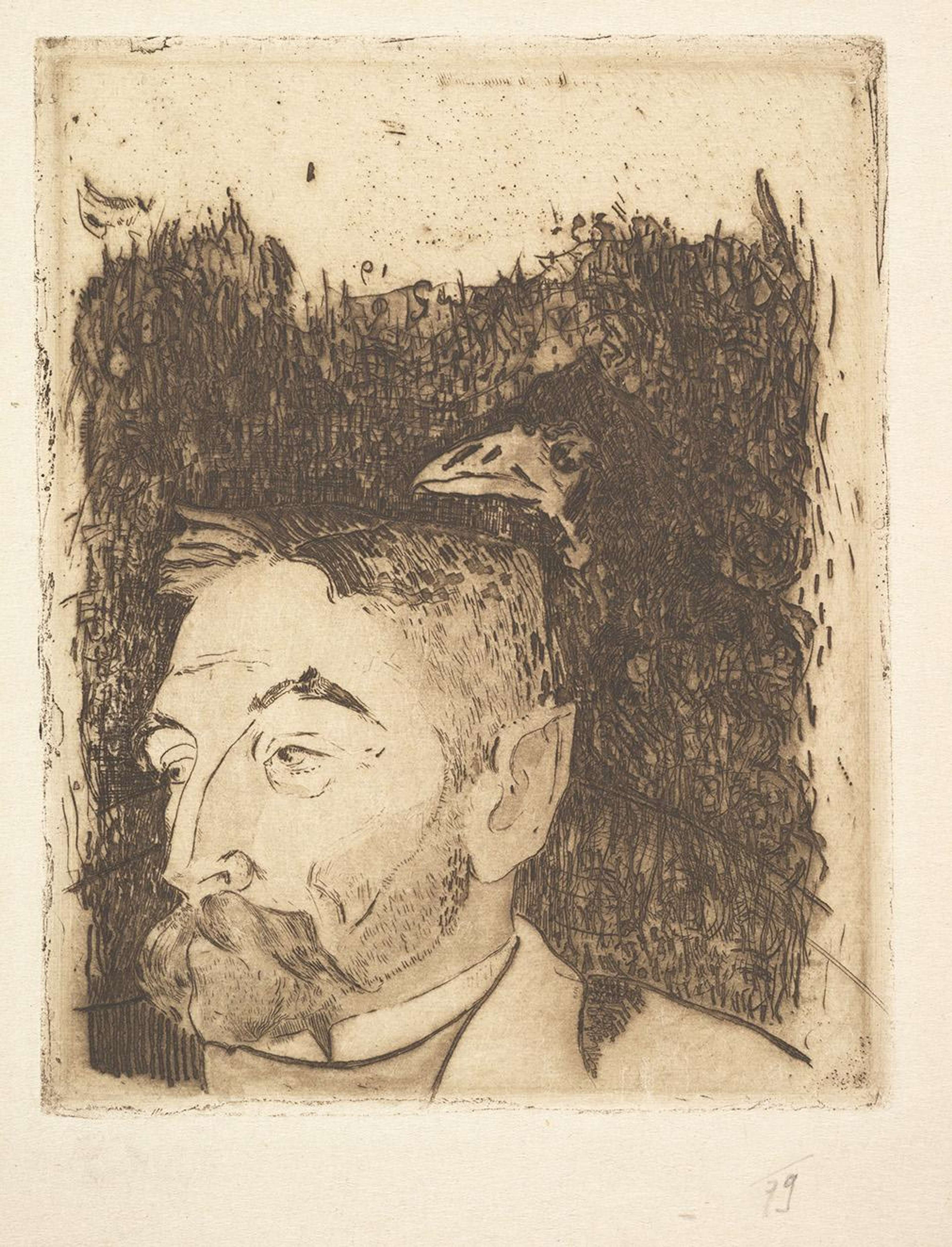 Portrait Of Stéphane Mallarmé - Signed Print by Paul Gauguin 1891 - MyArtBroker