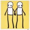Holding Hands (yellow) - Signed Print