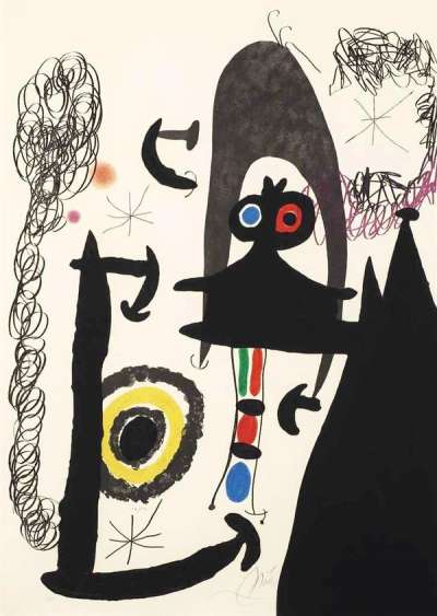 Joan Miró: Escalade Vers La Lune - Signed Print