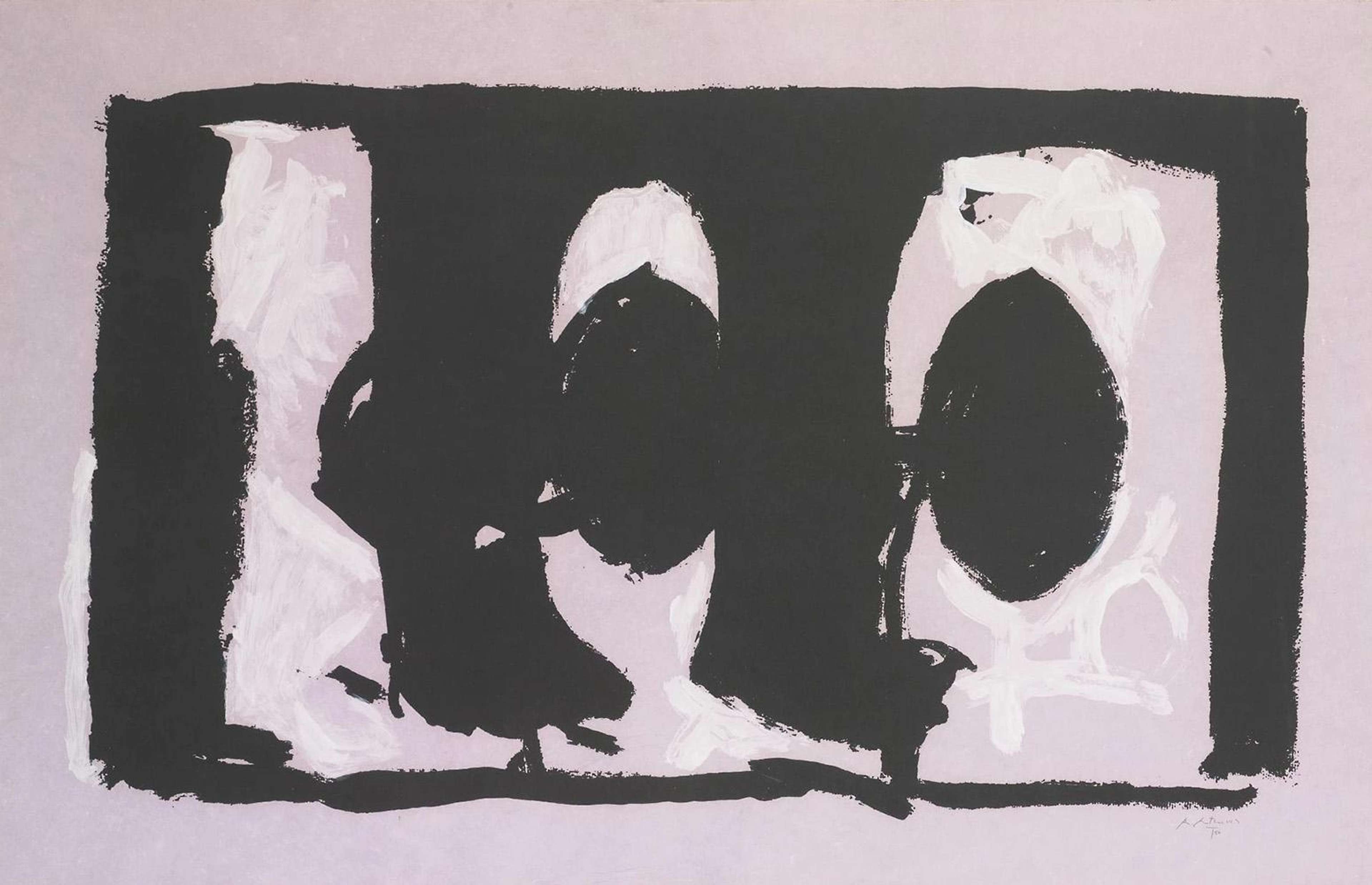 Elegy Study I - Signed Print by Robert Motherwell 1989 - MyArtBroker