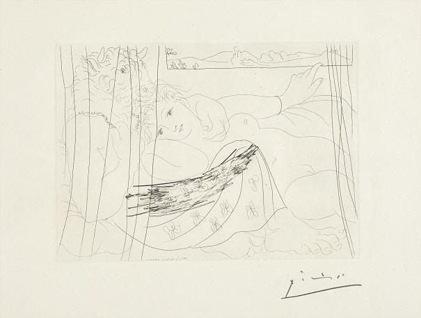Pablo Picasso Faune Dévoilant Une Femme (Signed Print) 1939