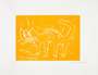 Andre Butzer: Katze (orange) - Signed Print