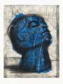 William Kentridge: Blue Head - Signed Print