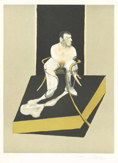 Francis Bacon: Triptych 1986-1987 John Edwards (centre panel) - Signed Print