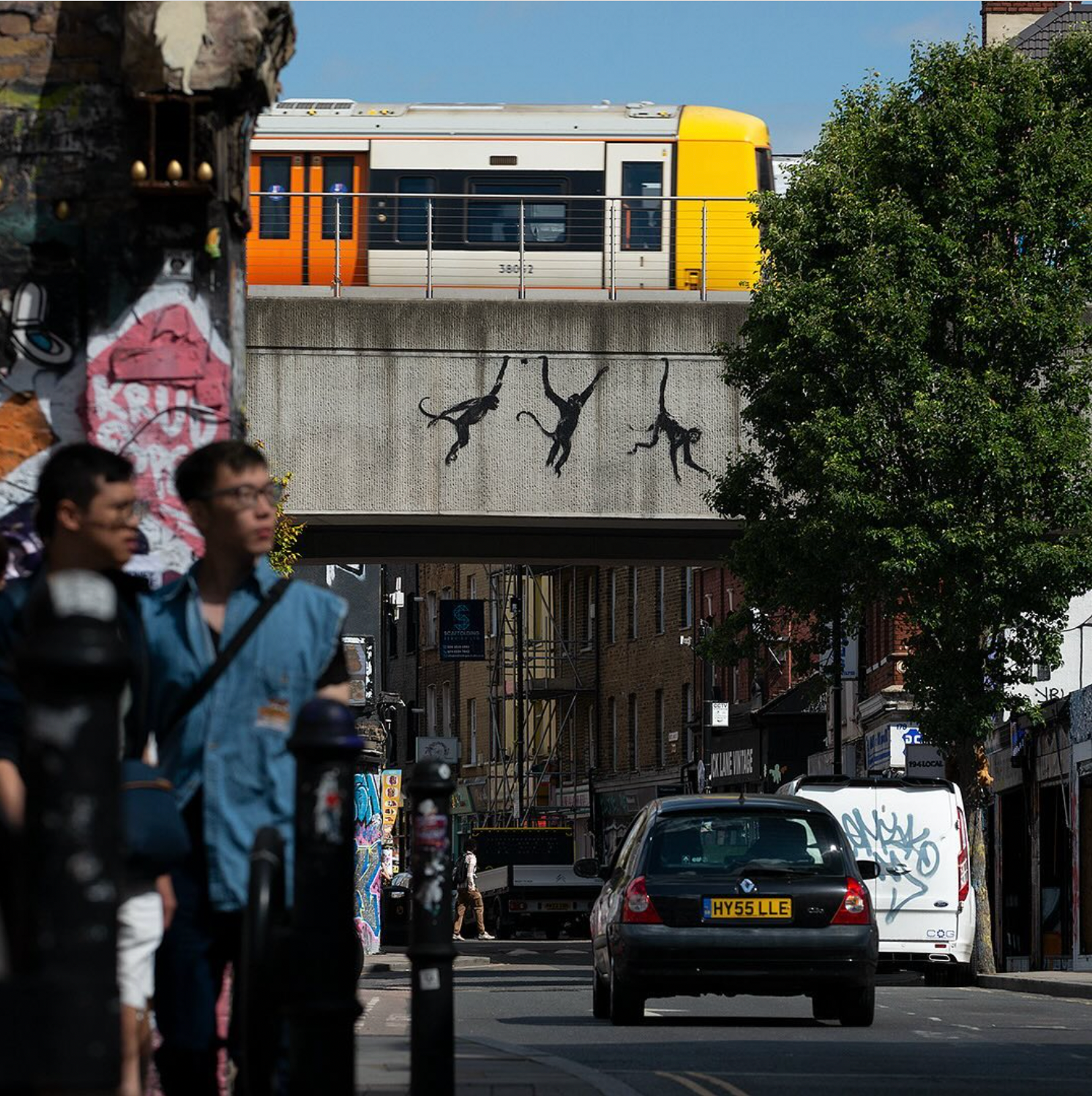 Banksy's Bridge Monkeys