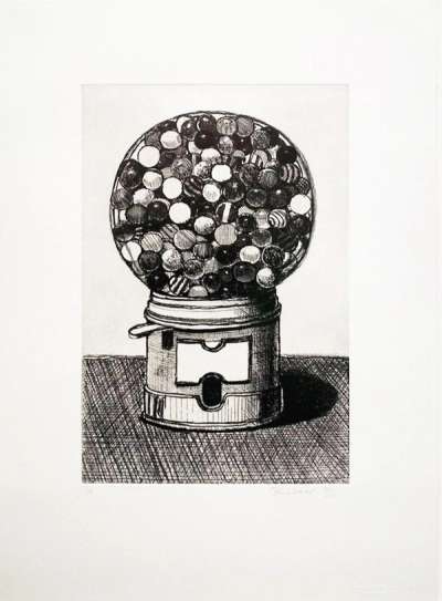 Gum Machine - Signed Print by Wayne Thiebaud 1964 - MyArtBroker