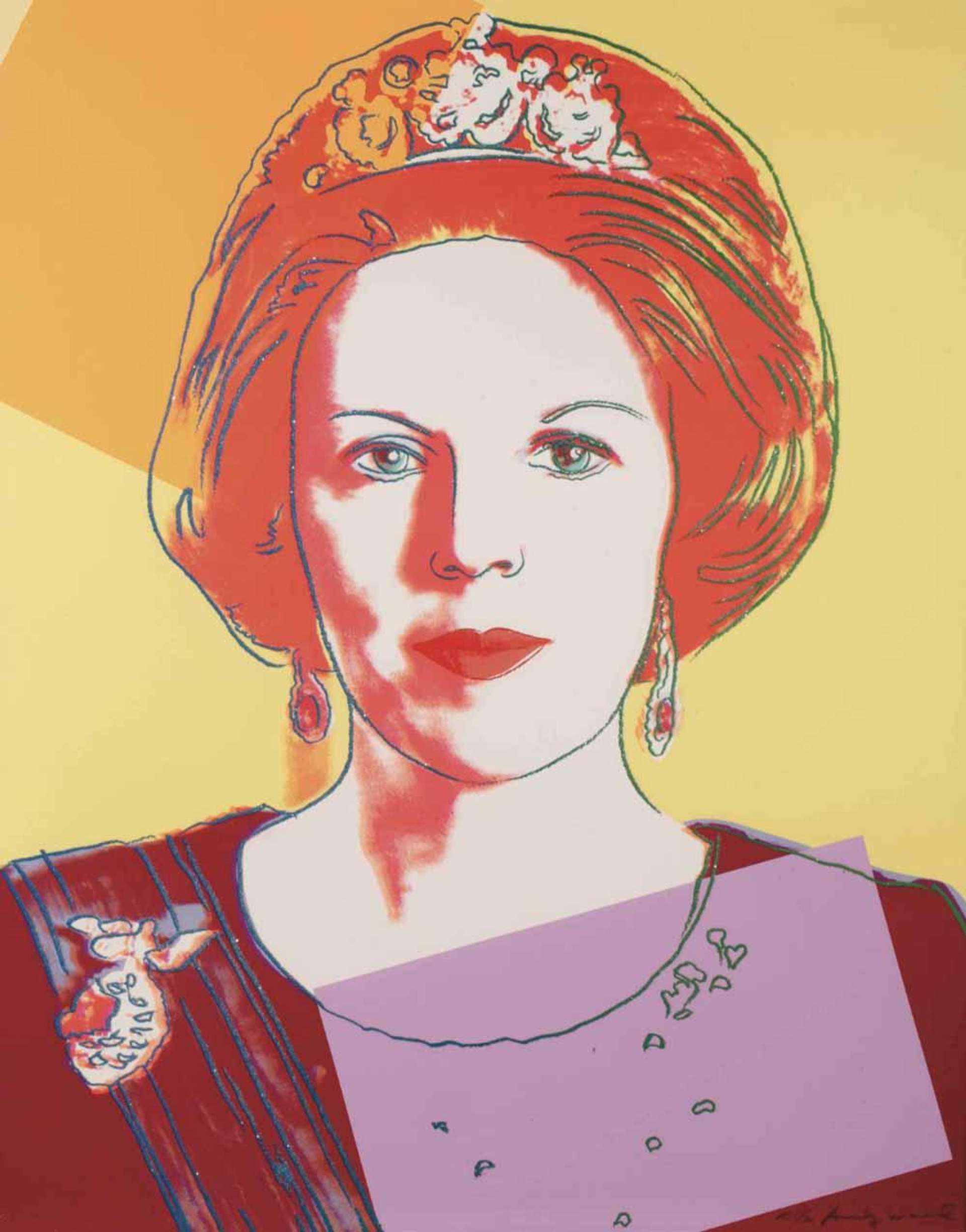 Queen Beatrix Of The Netherlands Royal Edition (F. &S. II.341A) - Signed Print by Andy Warhol 1985 - MyArtBroker