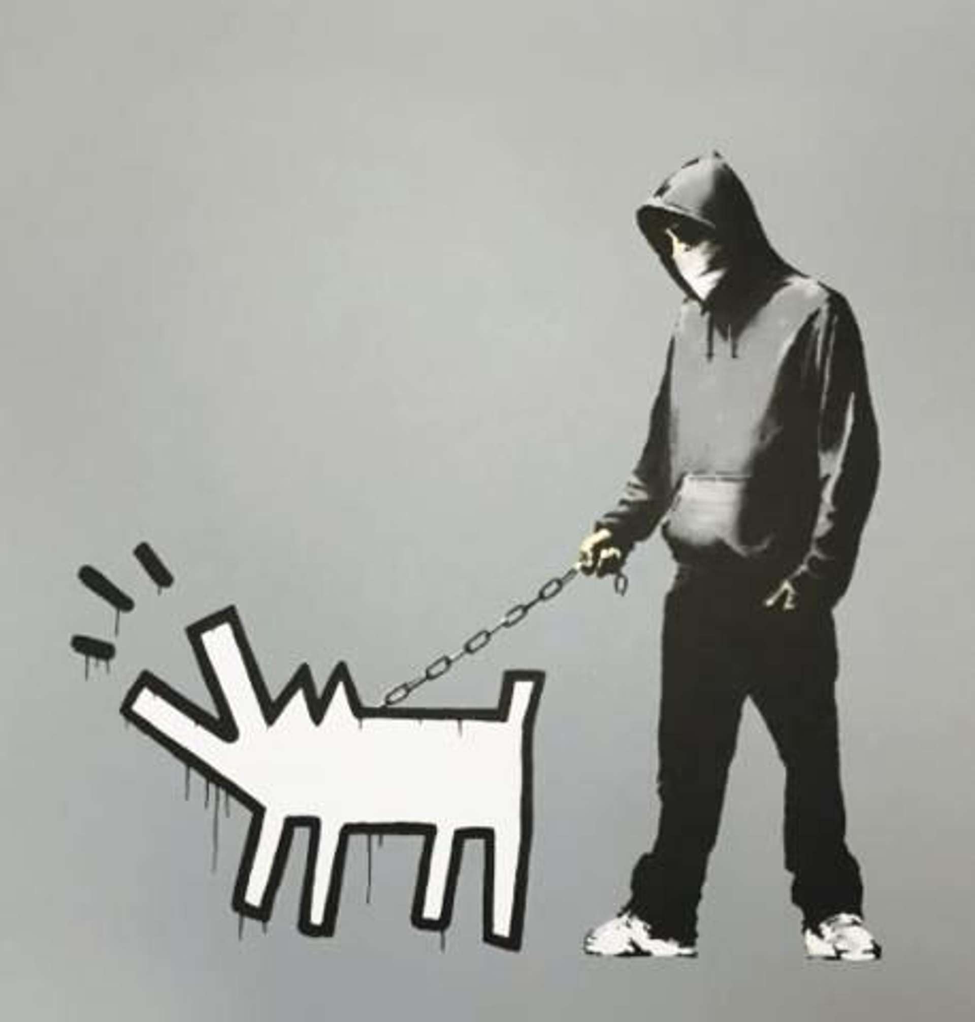 Choose Your Weapon (grey) by Banksy - MyArtBroker 