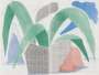 David Hockney: Green Grey Blue Plant July - Signed Print