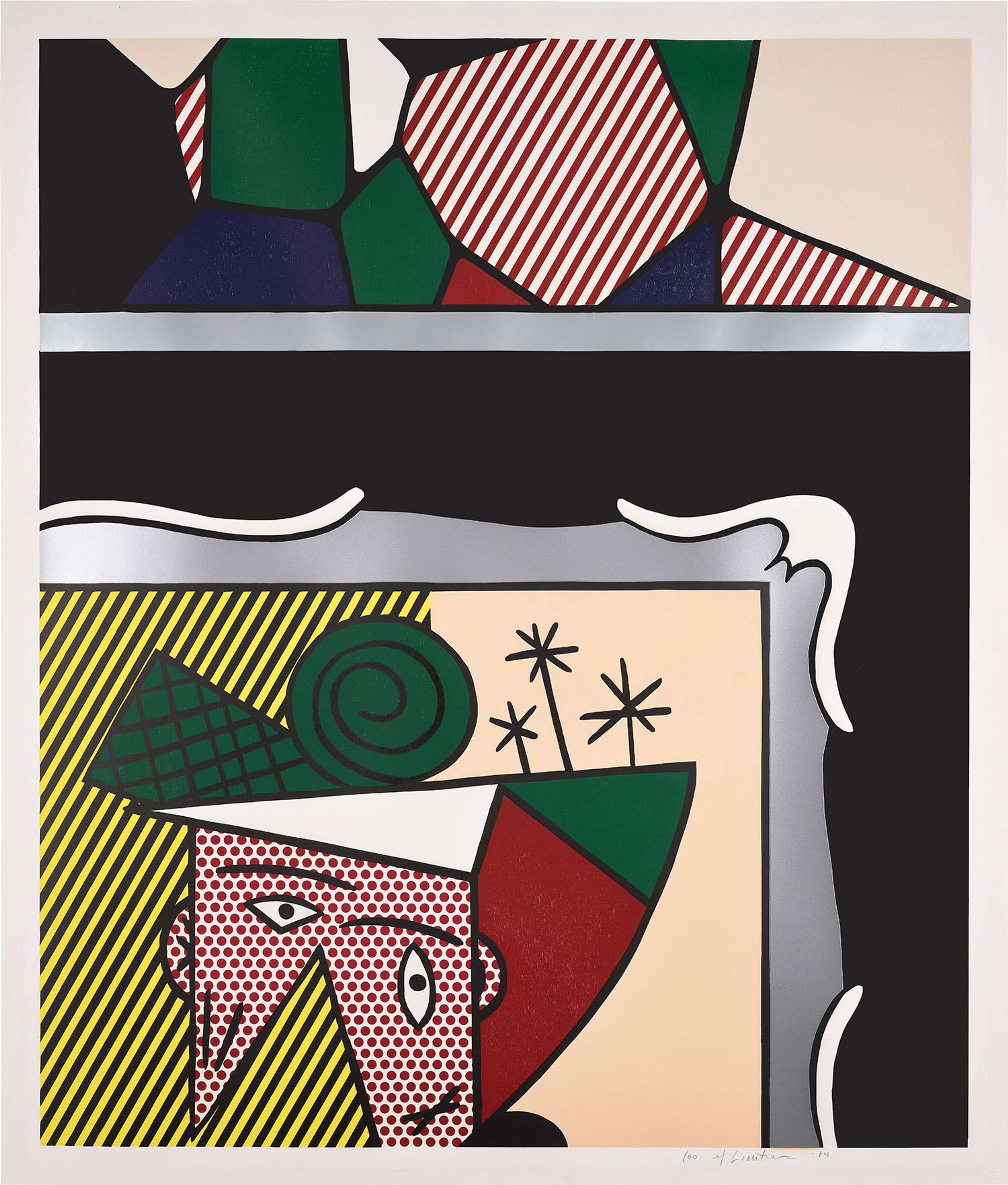 Two Paintings - Signed Print by Roy Lichtenstein 1984 - MyArtBroker