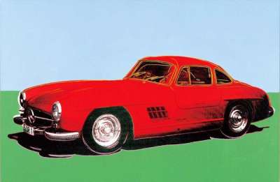 Mercedes 300 Sl Gullwing - Signed Print by Andy Warhol 2007 - MyArtBroker