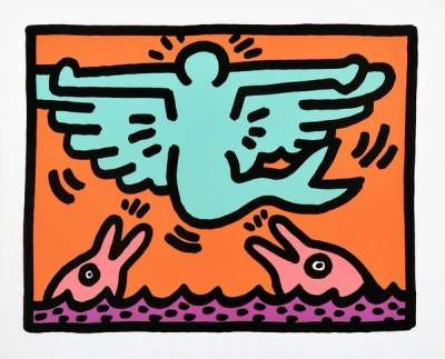 Keith Haring: Pop Shop V, Plate III - Signed Print