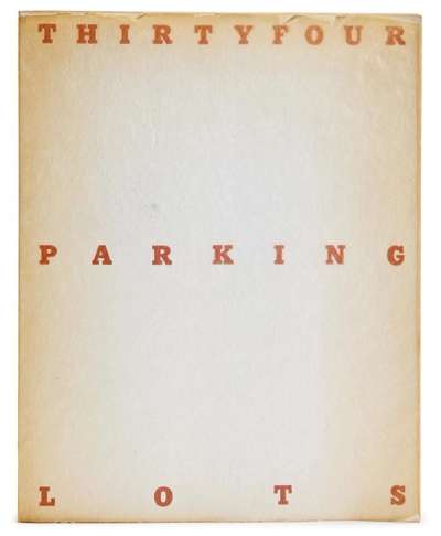 Thirtyfour Parking Lots In Los Angeles - Signed Print by Ed Ruscha 1967 - MyArtBroker