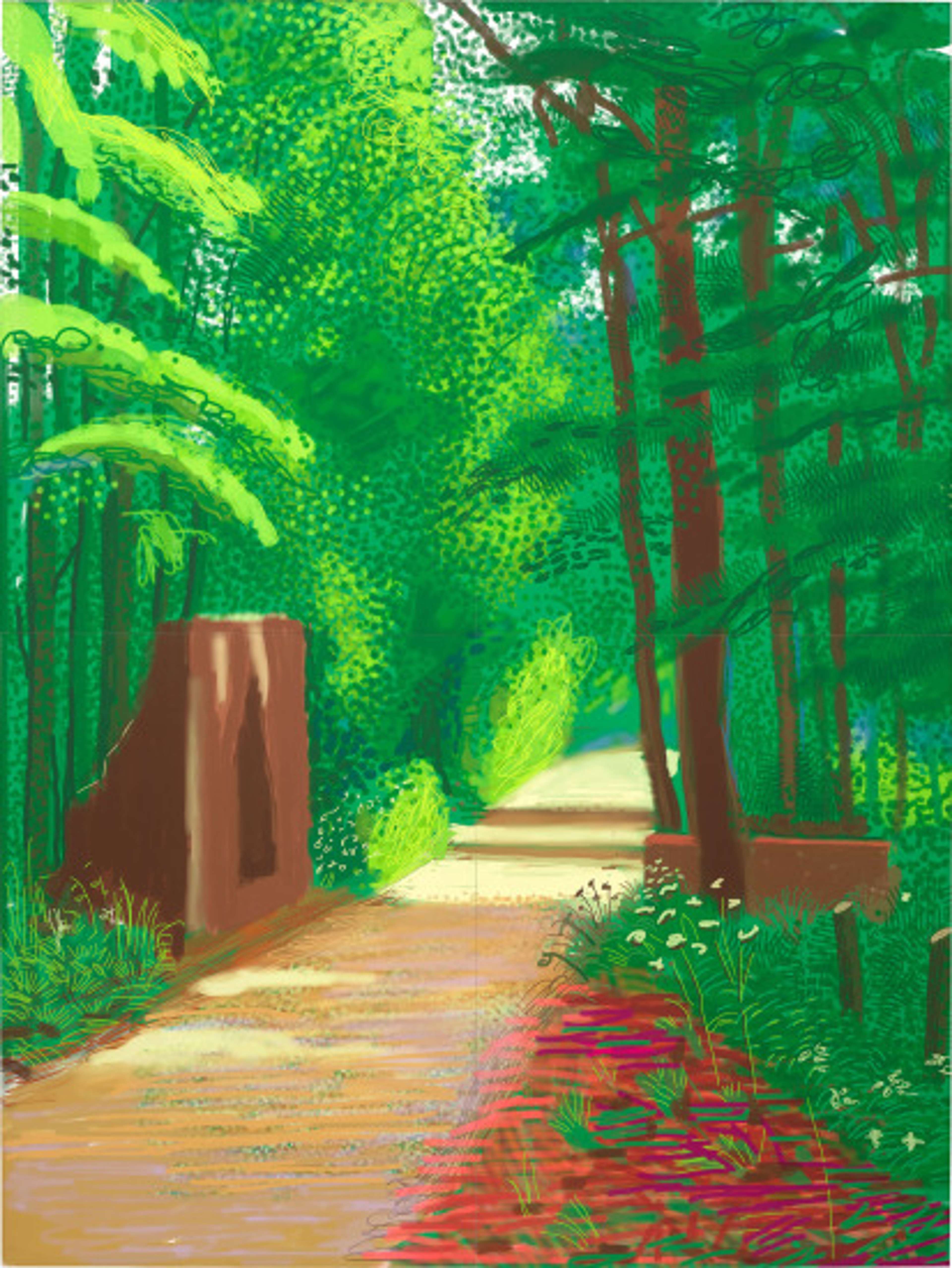 The Arrival Of Spring In Woldgate East Yorkshire 2nd June 2011 - Signed Print by David Hockney 2011 - MyArtBroker