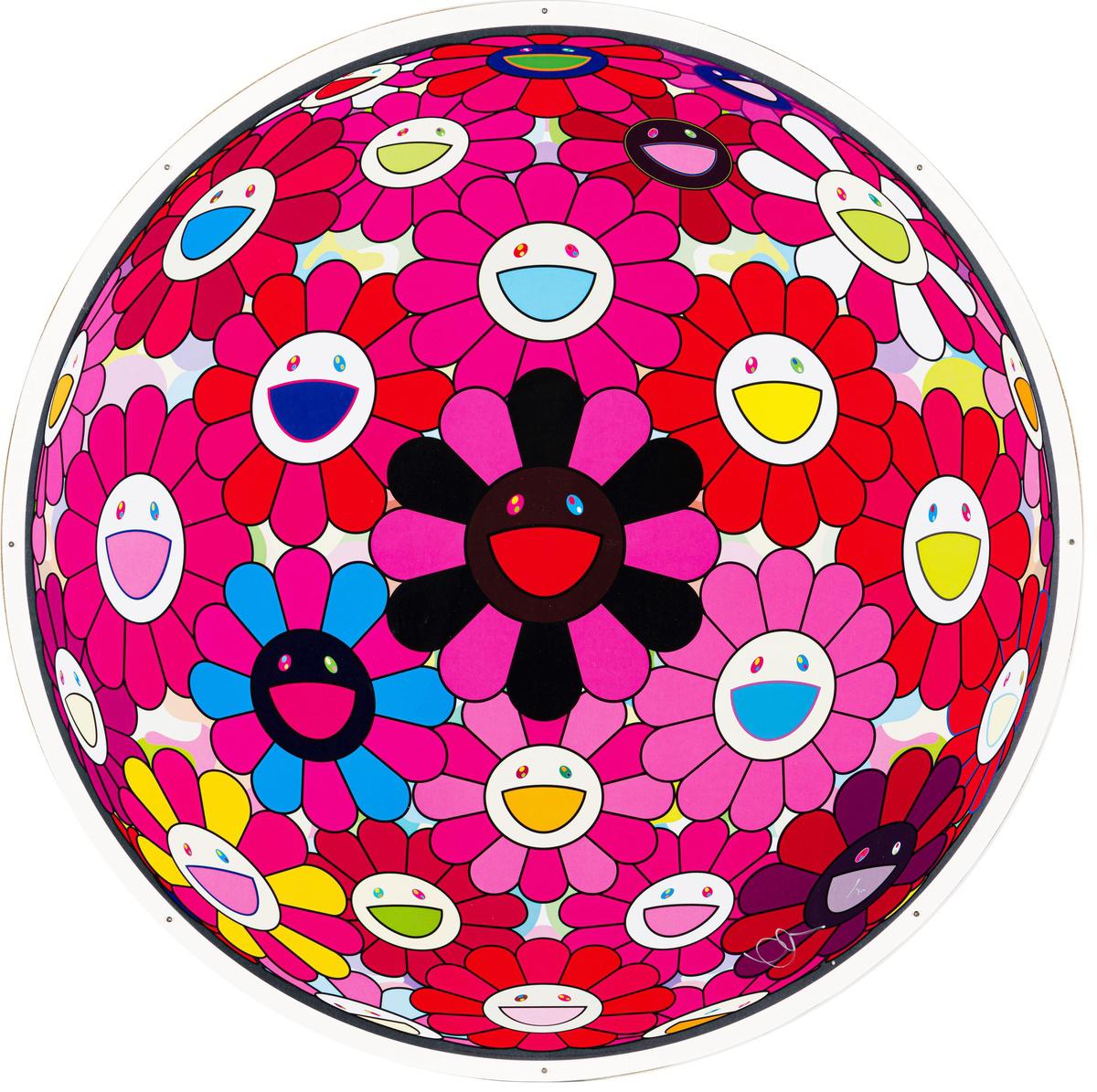 Flower Ball by Takashi Murakami Meaning, Analysis & Auction
